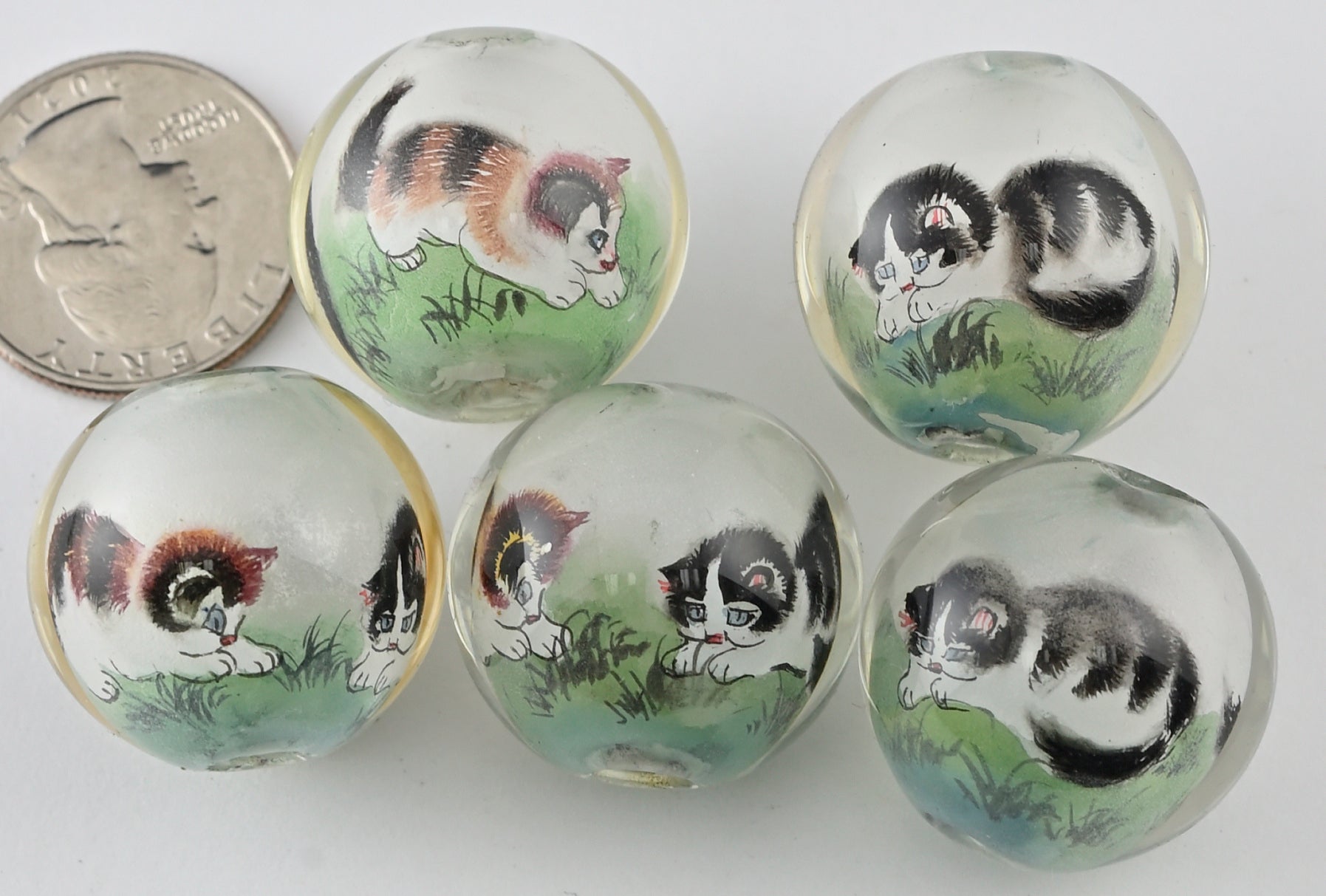 Reverse Painted Glass Beads – Leekan Designs