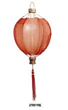 Small Plain Round Chinese Lantern