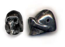 Pyrite Skull Bead