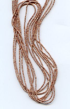 Ethiopian Copper Seed Bead Strand BA-M23C