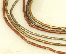 Ethiopian Bead Strand BA-ME - 3 Metals