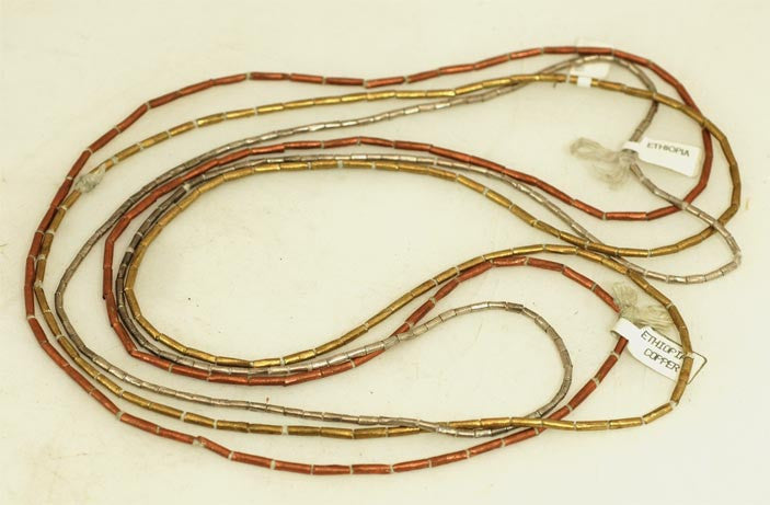 Ethiopian Bead Strand BA-ME - 3 Metals