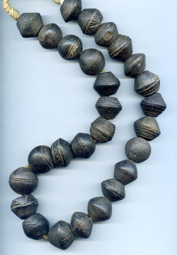 Spinning Whorl Terracotta Bead Strand BA-SW