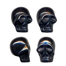 Black Agate Skull Bead