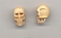 Bone Skull 16mm Bead BBF790