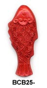 Fish Cinnabar Bead BCB25-