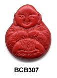 Monk Cinnabar Bead BCB307