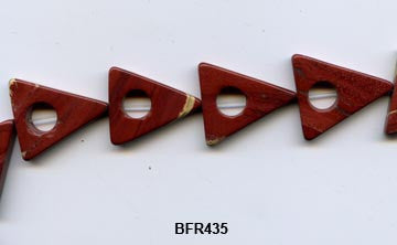Flower Jasper Triangle Beads BFR435