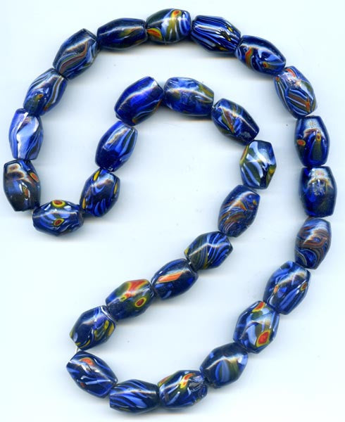 Cobalt Blue Bi-Cone Glass Bead BGH731