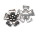 Thai Hill Tribe Silver Flower Pendant BST7675