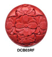 Flower Cinnabar Bead DCB03 - 2 Colors