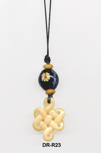 Yellow Jade Glass Pendant