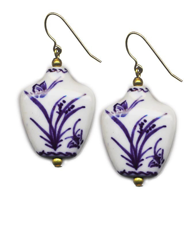 Porcelain Vase Earrings