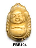 Sitting Buddha Bone Bead FBB104