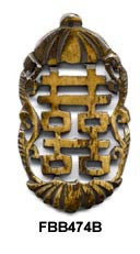 Double Happiness Bone Pendant Bead