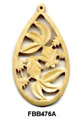 Goldfish Bone Pendant Bead