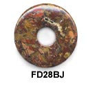 Pi Disc 28mm Breciated Jasper