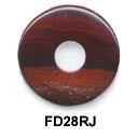 Pi Disc 28mm Rainbow Jasper