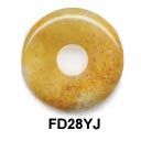 Pi Disc 28mm Yellow Jade