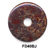 Pi Disc 40mm Breciated Jasper