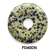 Pi Disc 40mm Dalmatian Stone