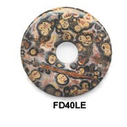 Pi Disc 40mm Leopard Skin Jasper