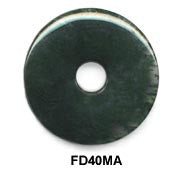 Pi Disc 40mm Moss Agate