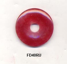 Pi Disc 40mm Rubellite
