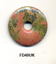 Pi Disc 40mm Unakite