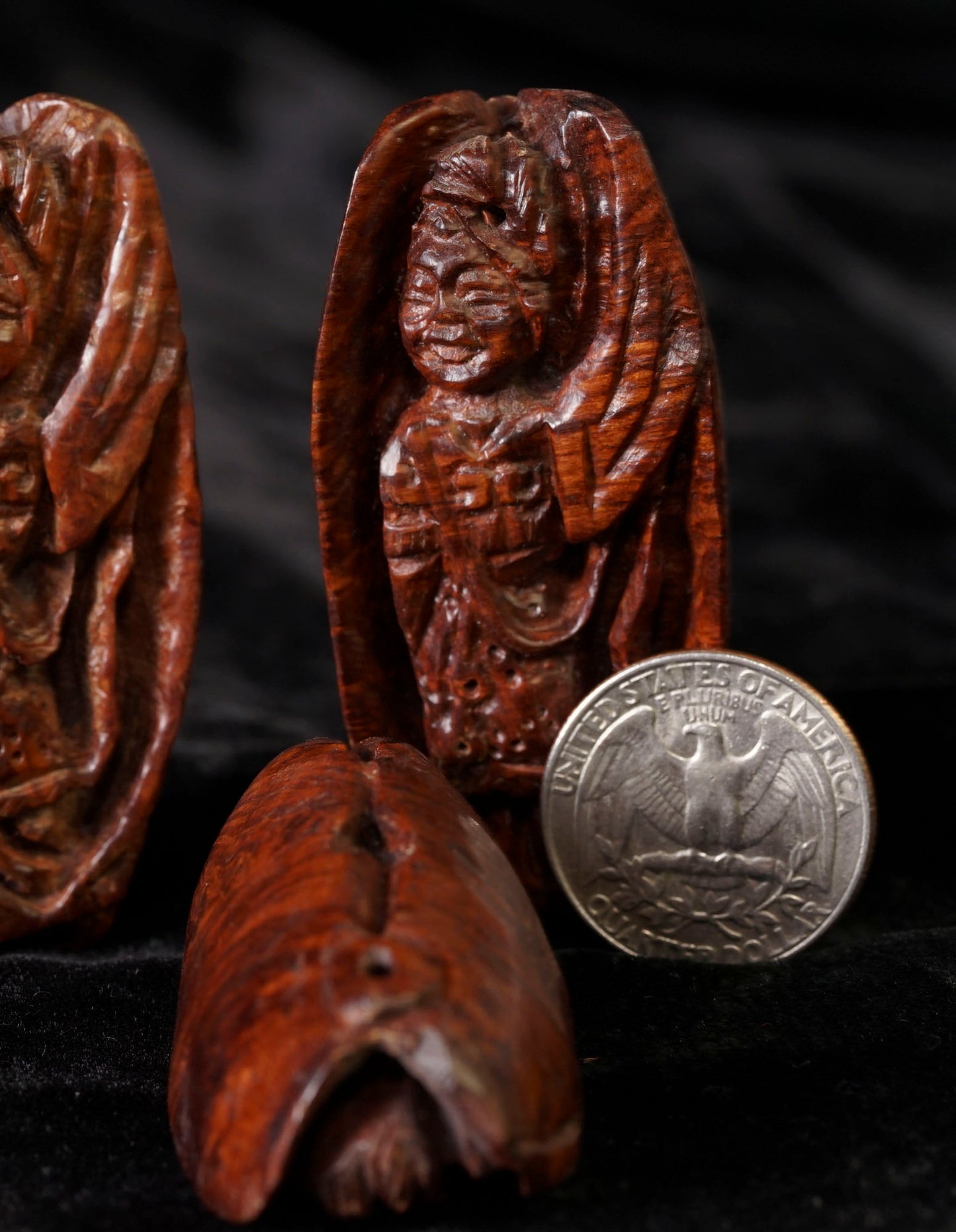 Ma-Li Wood Clam Fairy Pendant FWD04