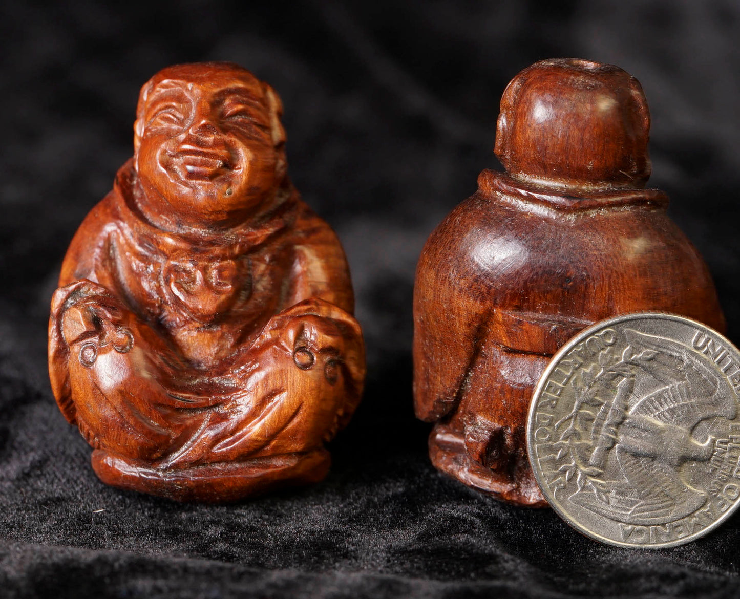 Ma-Li Wood Boy with 2 Fish Bead FWD12
