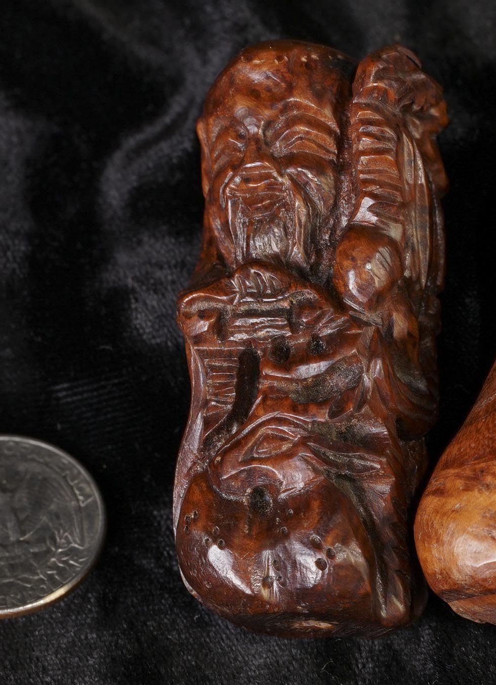 Ma-Li Wood God of Longevity with Deer Bead FWD13