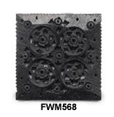 Moghal Square Ebony Pendant Bead FWM568