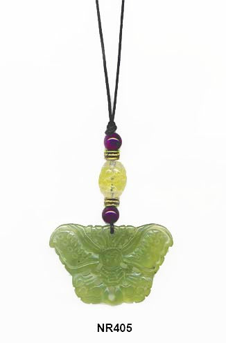 Soo Chow Jade Butterfly Pendant