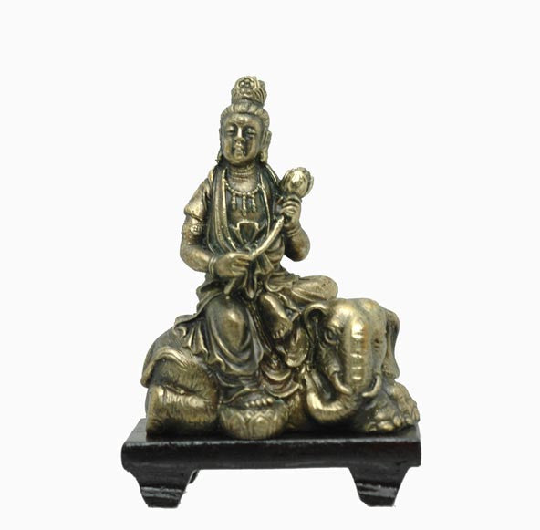 3 inch tall Guan Yin Elephant SB744