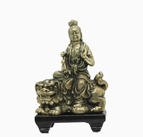 3 inch tall Guan Yin Lion SB745