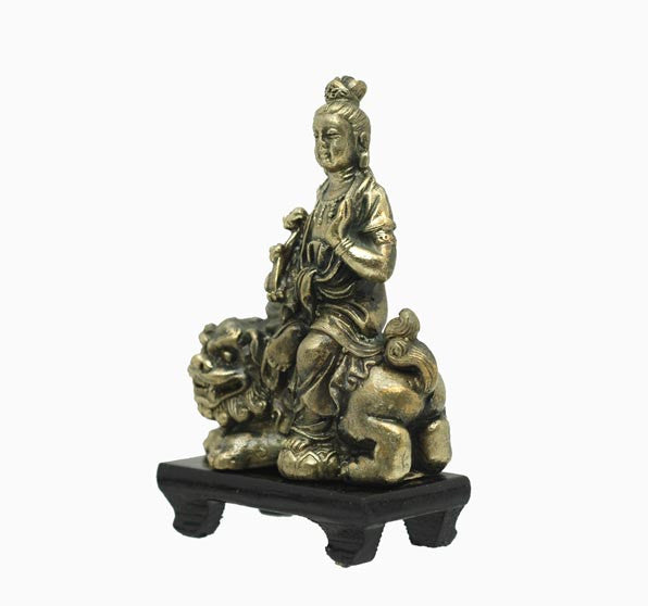 3 inch tall Guan Yin Lion SB745