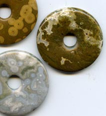 Pi Disc 40mm Ocean Jasper