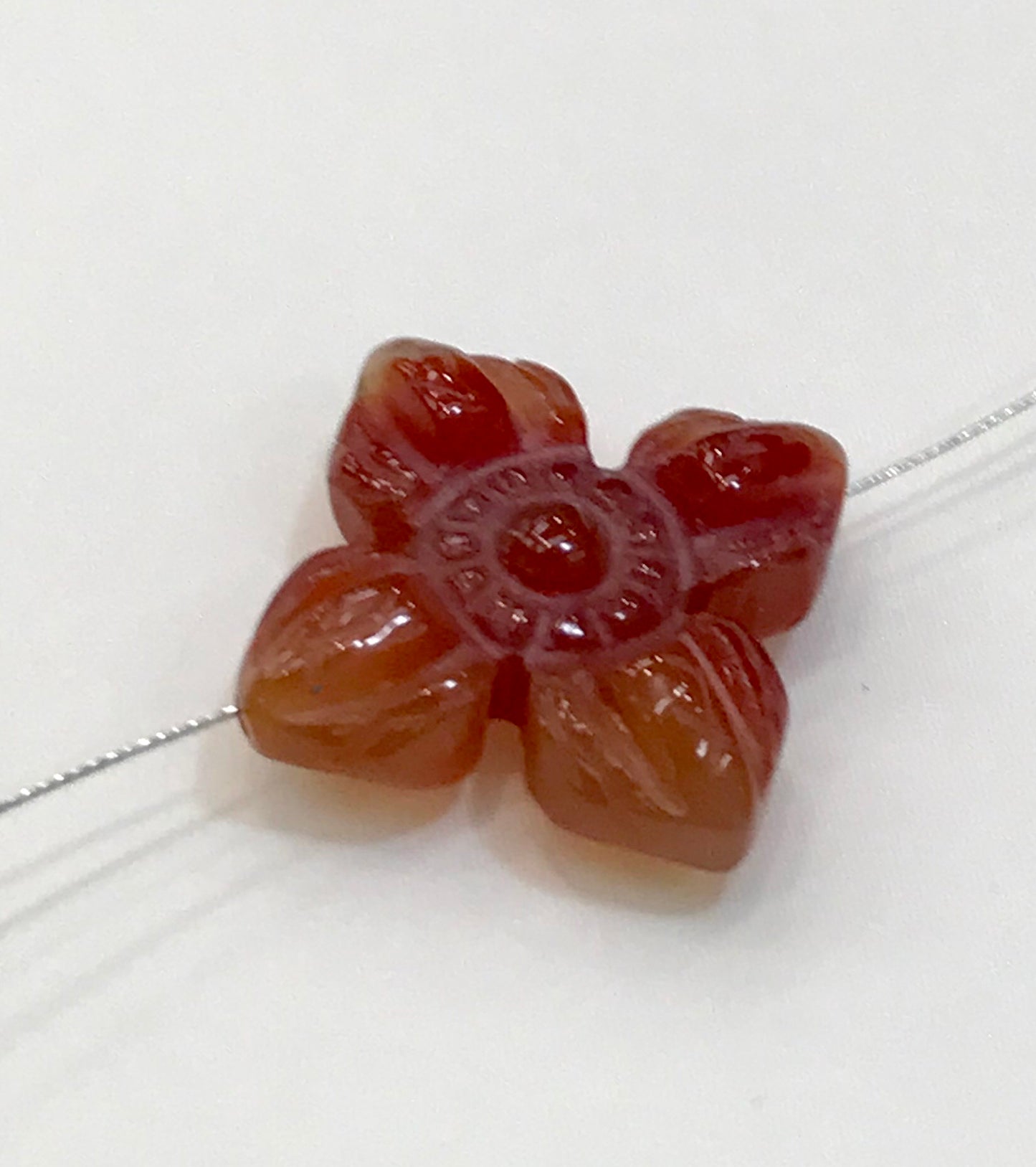 Carnelian Double Dorje Bead BCN451
