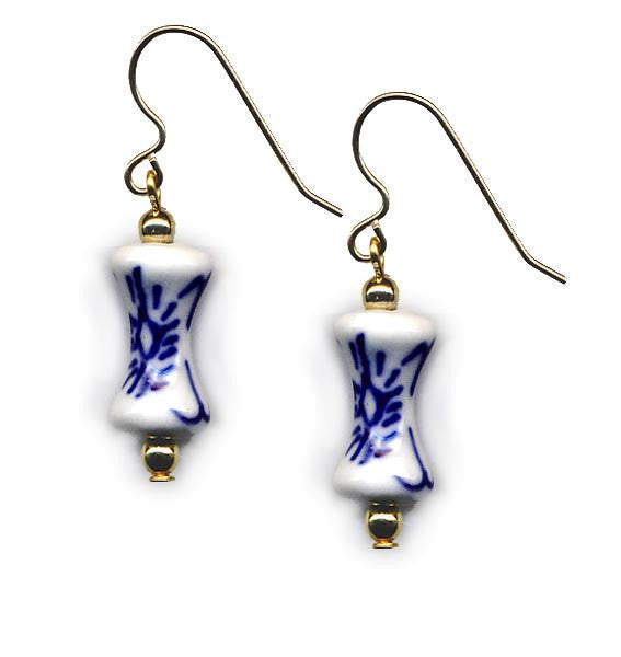 Porcelain Dumbbell Earrings