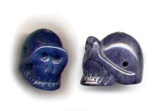 Blue Aventurine Skull Bead