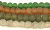 Recycled Glass Ghana Small Round Bead - 4 Colors