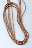 Ethiopian Copper Short Tube Seed Bead Strand BA-ME3C