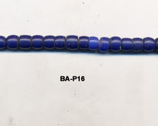 Vintage African Cobalt Blue Glass Padre Bead  BA-P16
