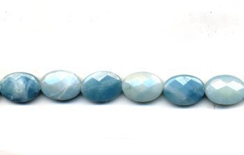 Amazonite Faceted Oval Beads BANF3-18