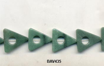 Green Aventurine Triangles BAV435