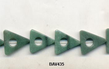 Green Aventurine Triangles BAV435