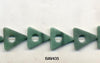 Green Aventurine Triangles BAV435