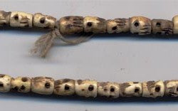 Double Bone Skull Bead Strand BBA09