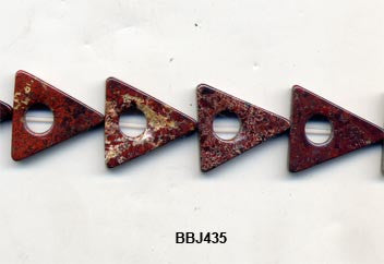 Breciated Jasper Triangle Beads BBJ435